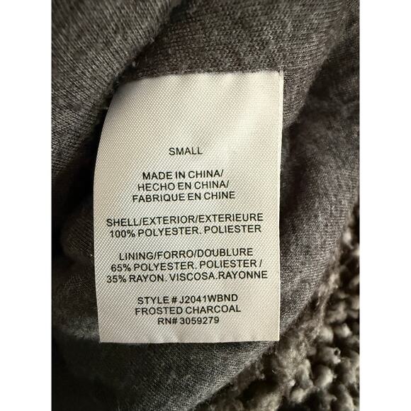 Thread & Supply Wubby Sherpa Jacket Women’s Sz S Frosted Charcoal Cozy Soft NWT - Picture 10 of 10